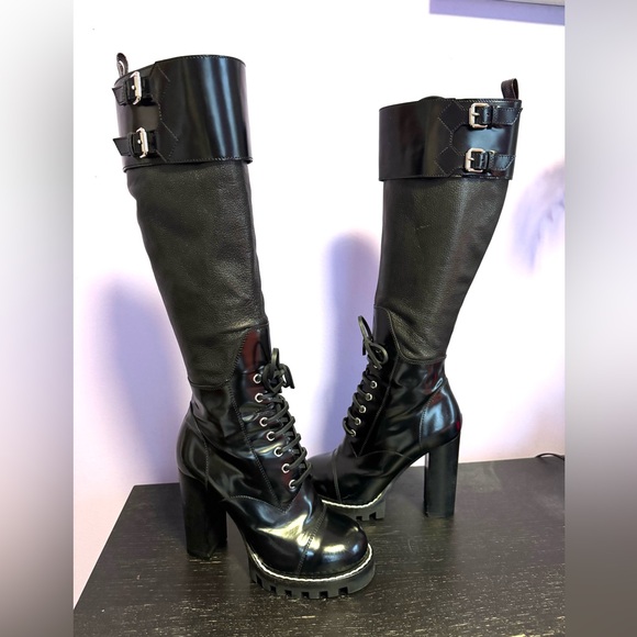 Louis Vuitton star trail knee boots black leather - Picture 16 of 16